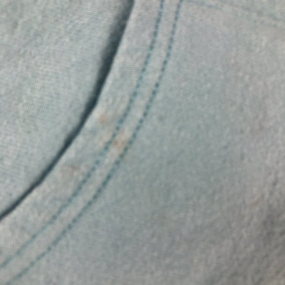 Y2K Champion Reverse Weave Sweatshirt Men Small Light Blue Faded Pullover Hoodie - Picture 4 of 15